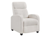DS Austen Push Back Recliner Chair Boucle White