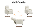 DS Austen Push Back Recliner Chair Corduroy Beige