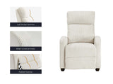 DS Austen Push Back Recliner Chair Corduroy Beige