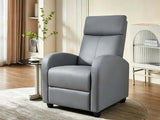 DS Austen Push Back Recliner Chair PVC Grey