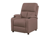 T Zola Push Back Recliner Chair Linen Dark Brown03