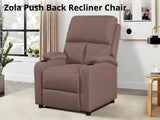 T Zola Push Back Recliner Chair Linen Dark Brown03