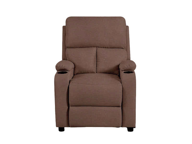 T Zola Push Back Recliner Chair Linen Dark Brown03