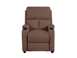 T Zola Push Back Recliner Chair Linen Dark Brown03