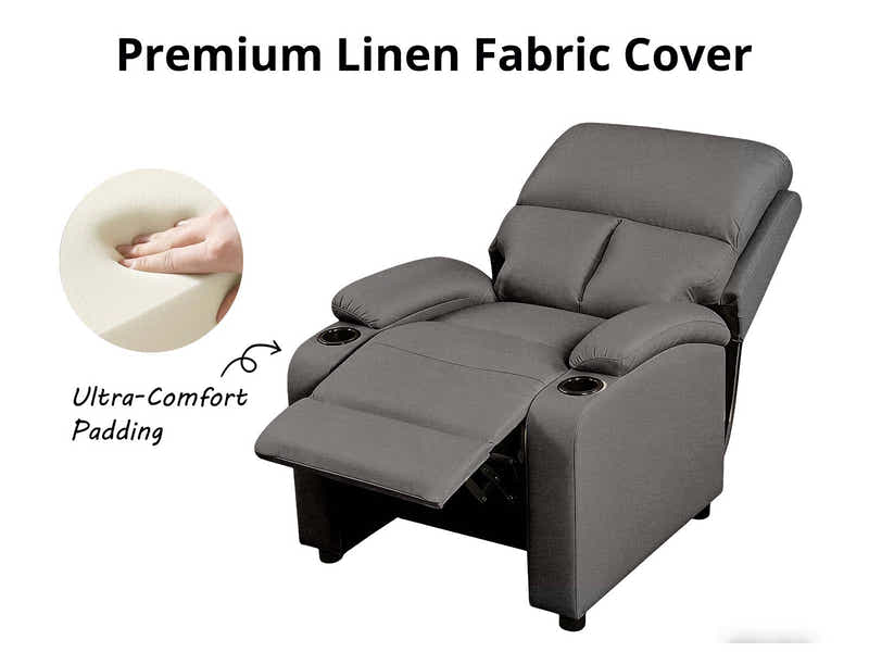 DS Zola Push Back Recliner Chair Linen Dark Grey11