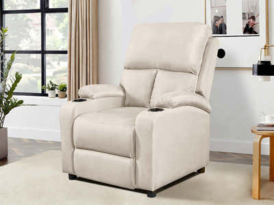 DS Zola Push Back Recliner Chair Linen Ivory02