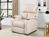 Zola Push Back Recliner Chair Linen Ivory13