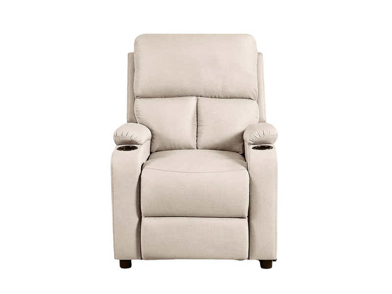 Zola Push Back Recliner Chair Linen Ivory13