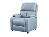 Zola Push Back Recliner Chair Linen Light Blue08
