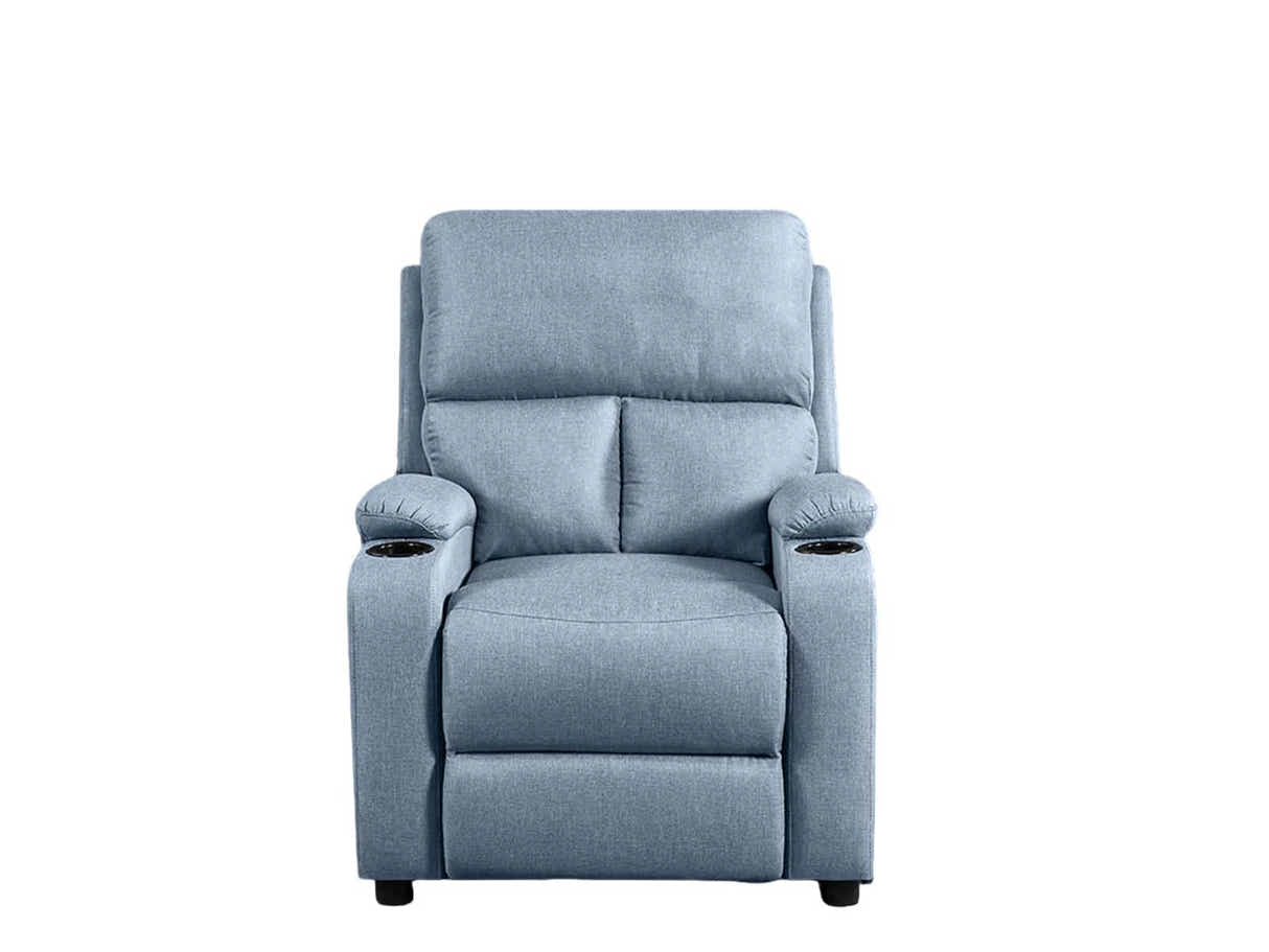 Zola Push Back Recliner Chair Linen Light Blue08