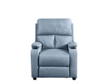 Zola Push Back Recliner Chair Linen Light Blue08