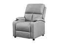 Zola Push Back Recliner Chair Linen - Light Grey