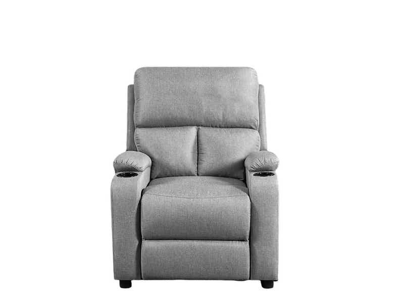 Zola Push Back Recliner Chair Linen Light Grey01