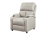 Zola Push Back Recliner Chair Linen Light Grey07