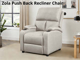 Zola Push Back Recliner Chair Linen Light Grey07