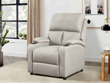 Zola Push Back Recliner Chair Linen Light Grey07