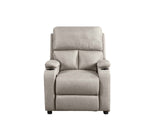 Zola Push Back Recliner Chair Linen Light Grey07