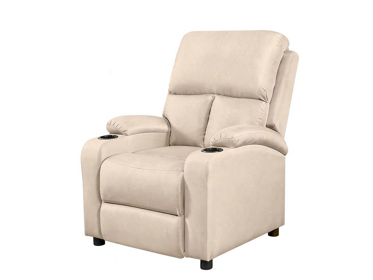 Zola Push Back Recliner Chair Linen - Light Grey09