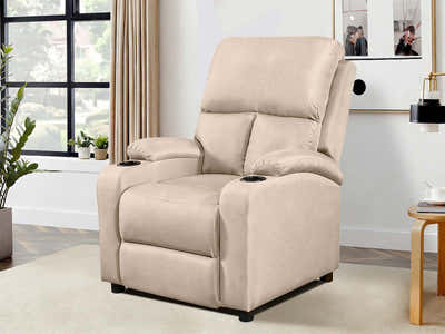 DS Zola Push Back Recliner Chair Linen Light Grey09