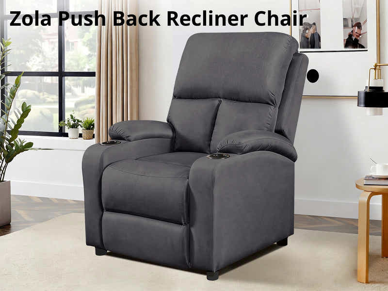DS Zola Push Back Recliner Chair Linen Light Grey24