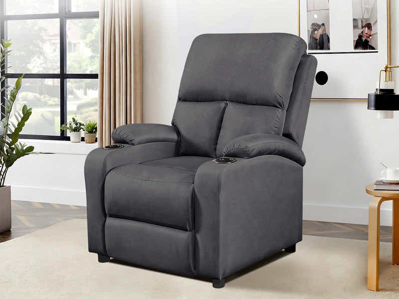 DS Zola Push Back Recliner Chair Linen Light Grey24