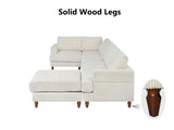 Sondra Corduroy Combination Sofa Set Beige