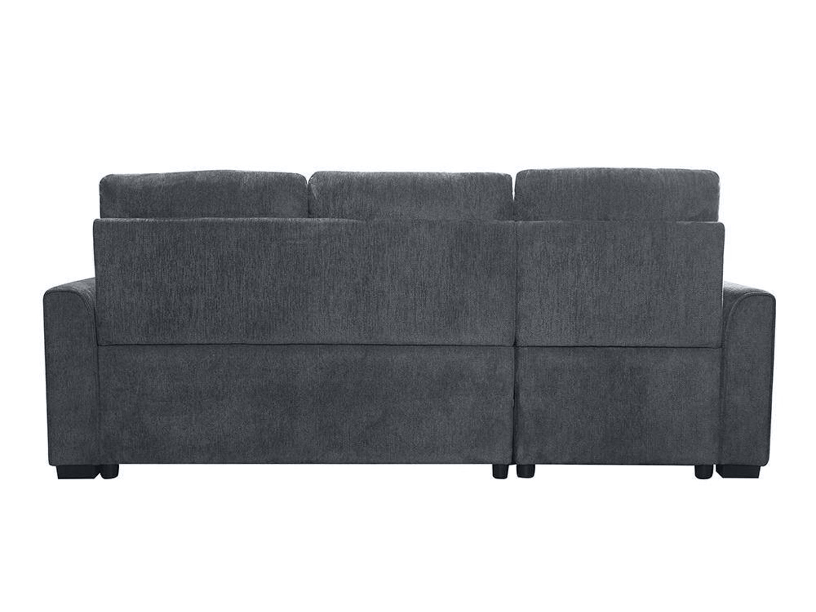 DS Collyn Pull Out Sofa Bed Chenille Dark Grey