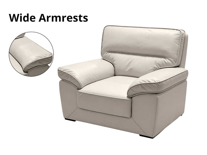 Zonny 3PC Sofa Set PU - Beige