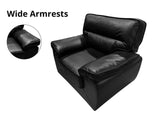 Zonny 3PC Sofa Set PU - Black