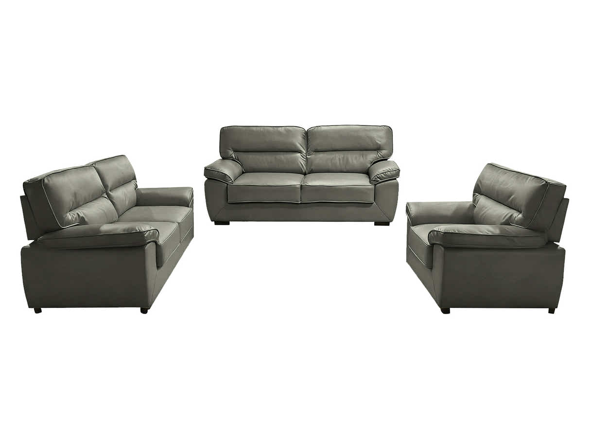 Zonny 3PC Sofa Set PU - Dark Green