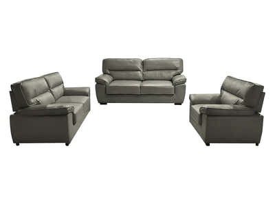 Zonny 3PC Sofa Set PU - Dark Green
