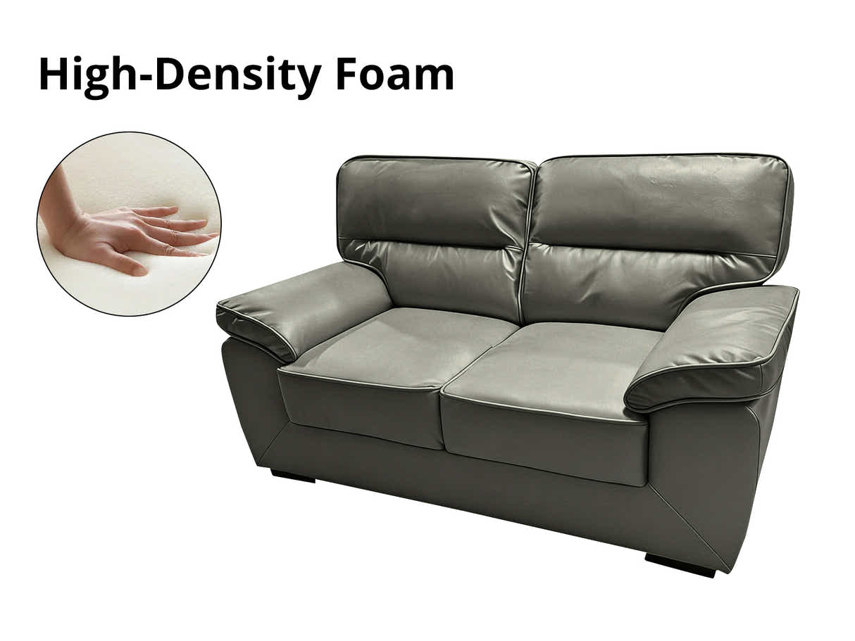Zonny 3PC Sofa Set PU - Dark Green