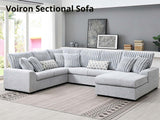 Voiron Sectional Sofa Grey