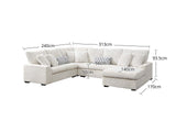 Voiron Sectional Sofa Ivory