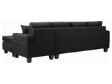 DS Zalda Sectional Sofa Linen Black