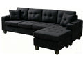 DS Zalda Sectional Sofa Linen - Black