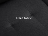 DS Zalda Sectional Sofa Linen Black