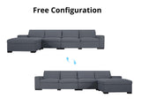 DS Savile Sectional Sofa With Ottoman Dark Grey