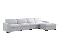 DS Savile Sectional Sofa With Ottoman Light Grey