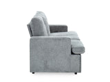 DS Kurtan Chenille Reclining 3 Seater Sofa Dark Grey