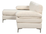 Wenda Sectional Sofa Velvet Beige