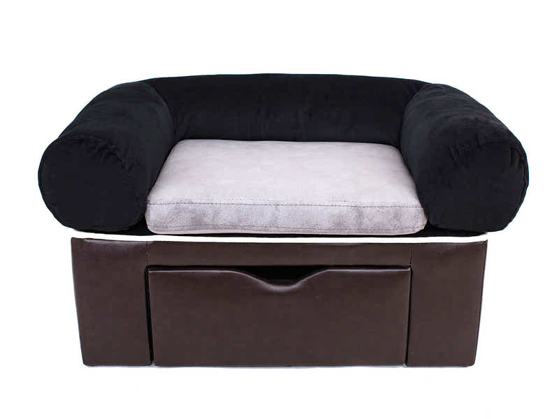 Pet Sofa Bed with Drawer - Brown