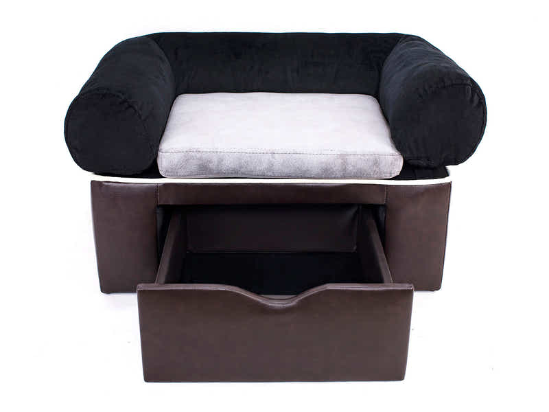 Pet Sofa Bed with Drawer - Brown