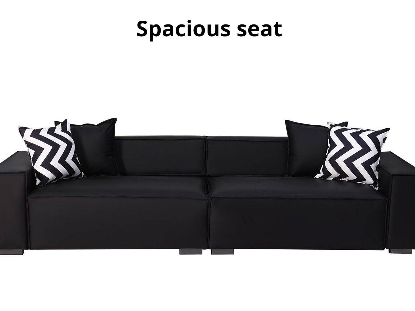 Loretta Sofa PU Black