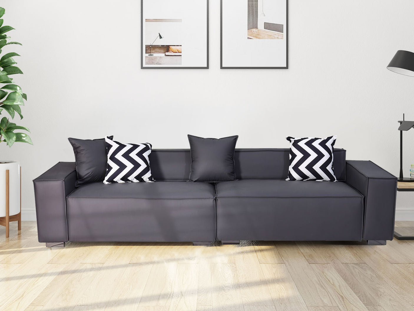 Loretta Sofa PU Grey