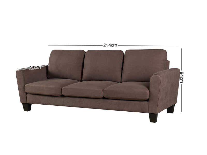 Rosa Linen Sofa Beige340