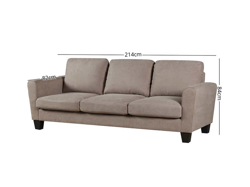 Rosa Linen Sofa Beige412