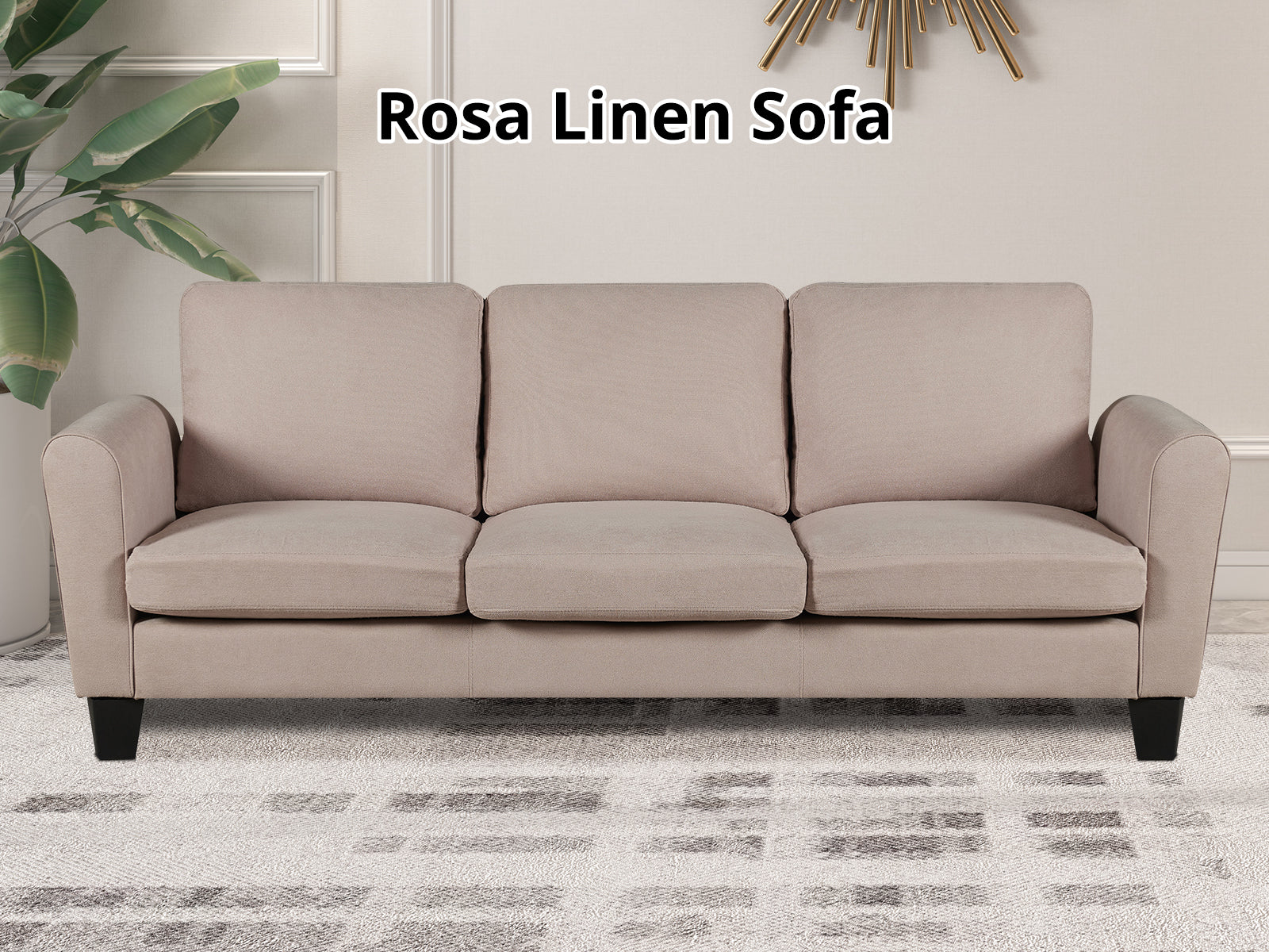 DS Rosa Linen Sofa Beige466