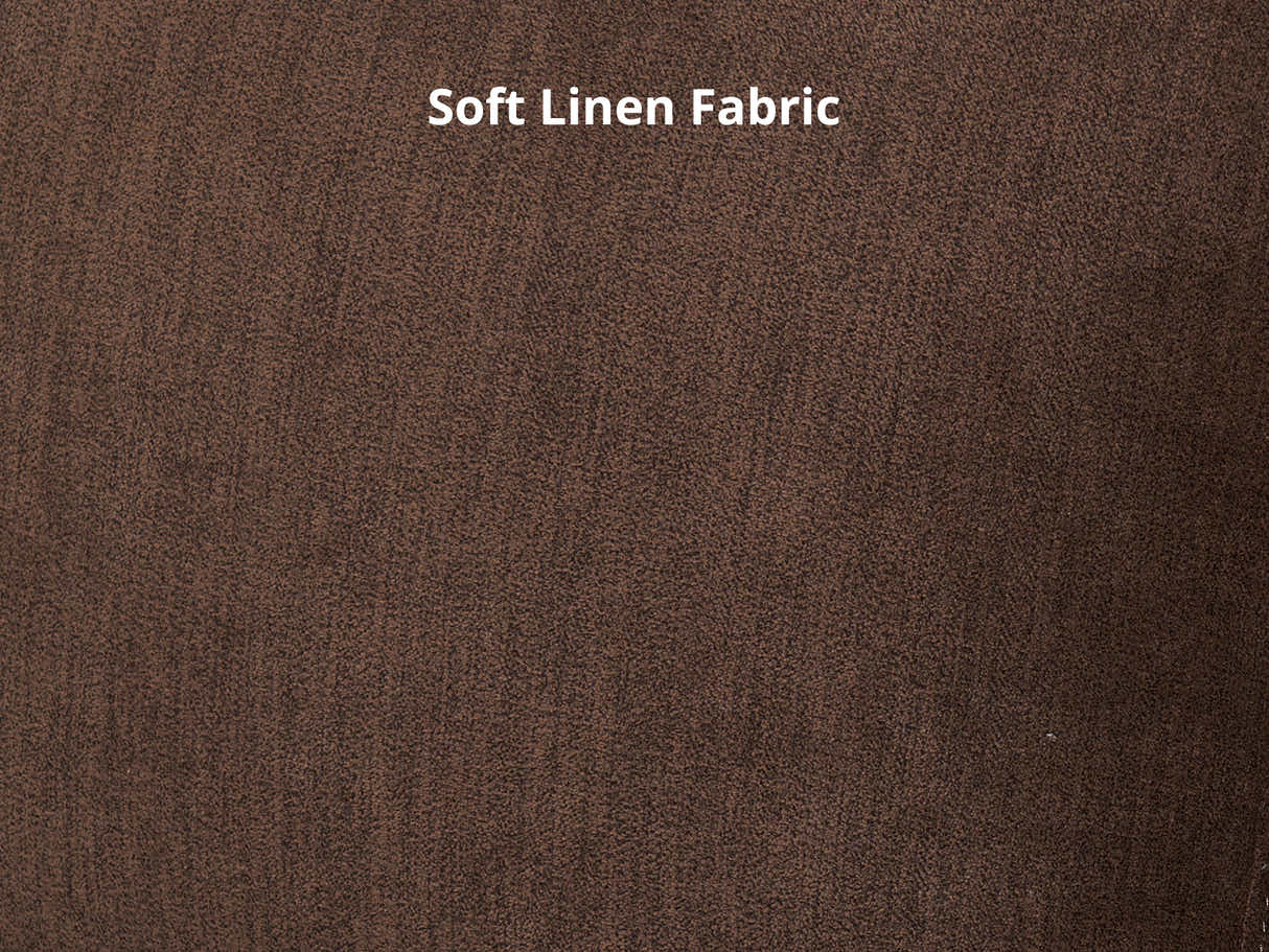 Rosa Linen Sofa Set Brown