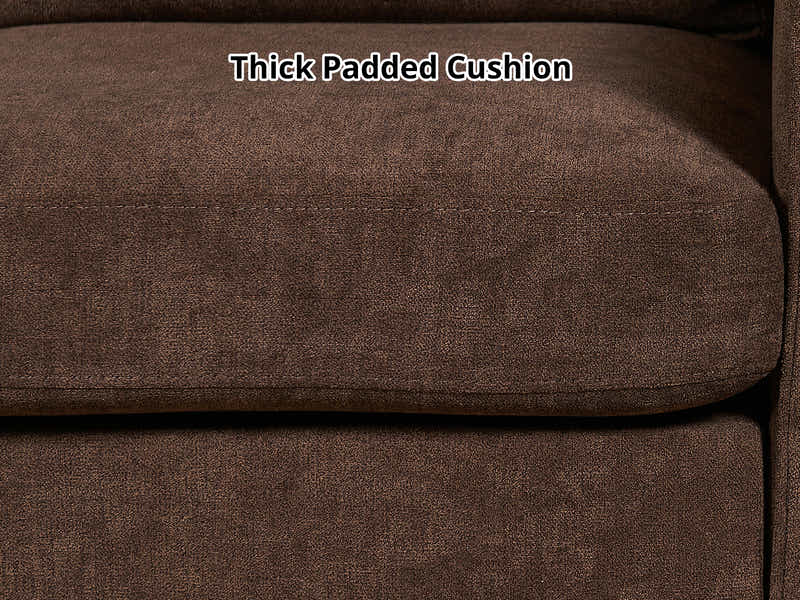 Rosa Linen Sofa Brown3186